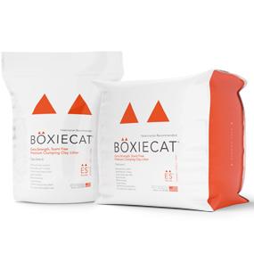 Boxiecat Extra Strength Cat Litter 16 lb and 28 lb packaging