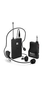 K037B wireless lavalier headset microphone