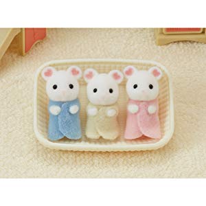 Calico Critters Marshmallow Mouse Triplets