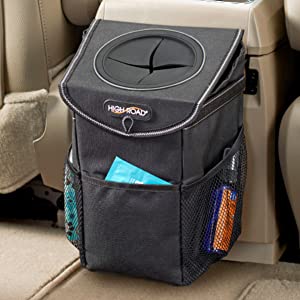 baja console car garbage can with lid