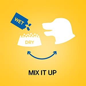 Mix it Up, Mixed Feeding, Soft Dog Food, Moist, Tasty, Palatable, Mealtime, Meal Topper