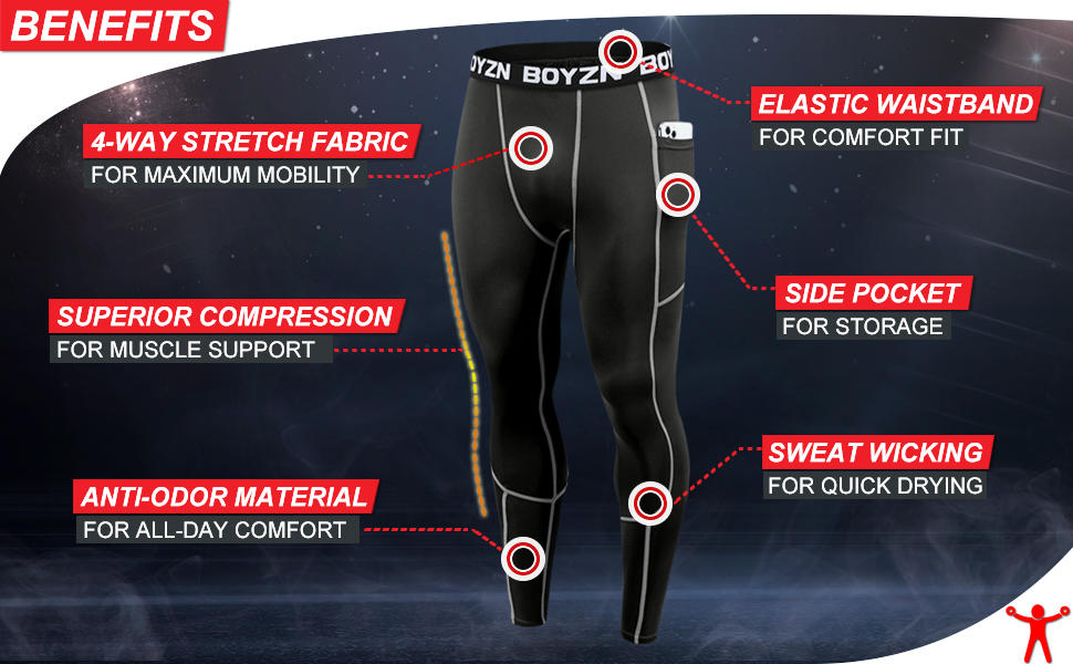 Men's Athletic Compression Pants