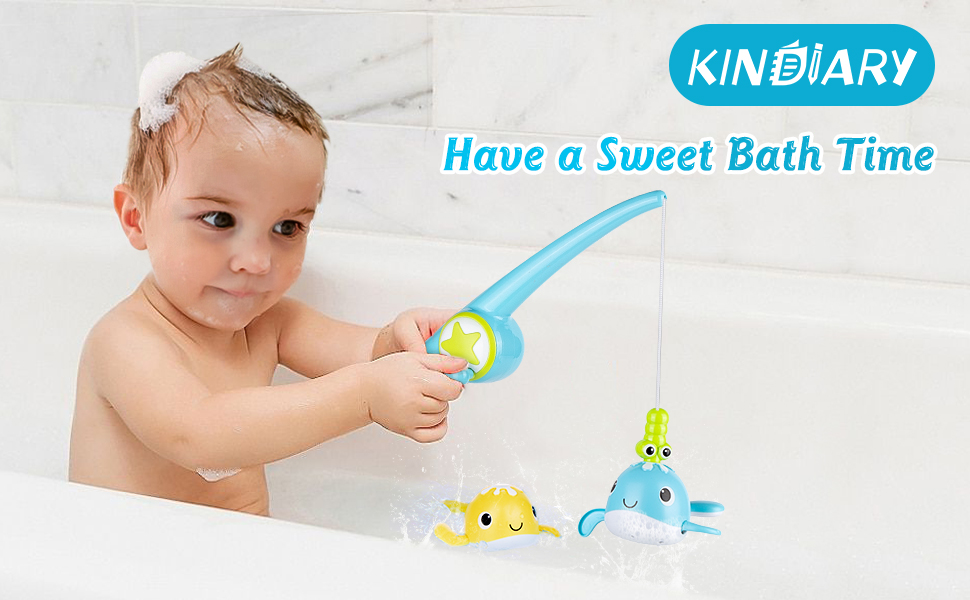 KINDIARY Fishing Bath Toy