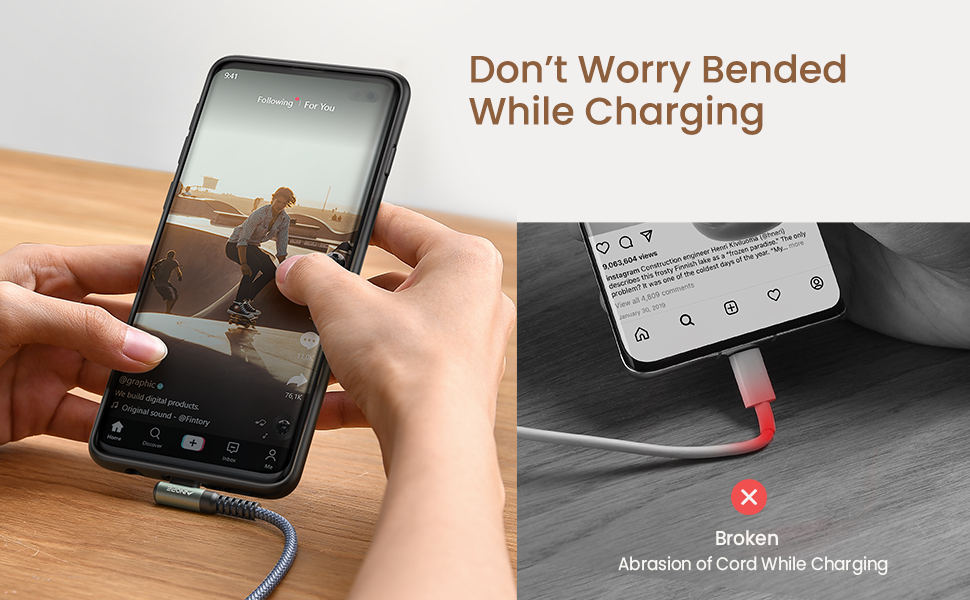 don't worry bended while charging