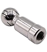 DERNORD Rotary Spray Ball NPT Female Stainless Steel 304 CIP Tank Cleaning Ball (1/2" NPT Threaded)