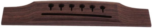 Baosity Left Handed Acoustic Guitar Rosewood Bridge with Plastic Nut Saddle DIY Set - Image 7