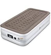 Etekcity Upgraded Camping Air Mattress Twin Size Airbed, Wave-Beam Technology, Built-in Electric ...