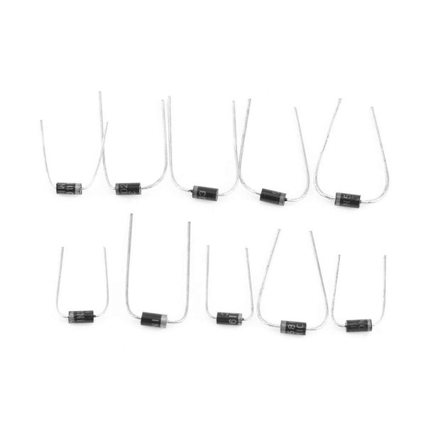 200pcs 10Values Rectifier Diode Assortment Electronic Kit 1N4001~1N4007 1N5817~1N5819 Electronic Rectifier Diode Resistor Capacitor Transistor with Box - Image 8