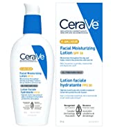 CeraVe Facial Moisturizing Lotion AM SPF 30. Face Sunscreen with Hyaluronic Acid, Niacinamide & C...