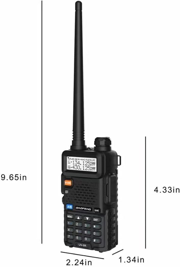 UV-5R 5W Long Range Handheld Ham Radio with Earpiece - Image 6