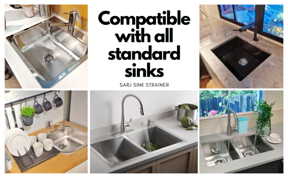 compatible with sinks of all shapes and sizes! 