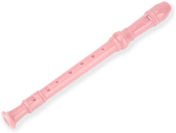 8 Holes Plastic Recorder, Soprano Recorder for Kids Beginners Christmas Gift(Pink) - Image 2