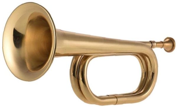 B Flat Bugle Call Trumpet Cavalry Scout Musical Instrument Brass Horn for School Band - Image 4