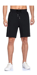 Mens 2 Pack Cotton Casual Workout Shorts