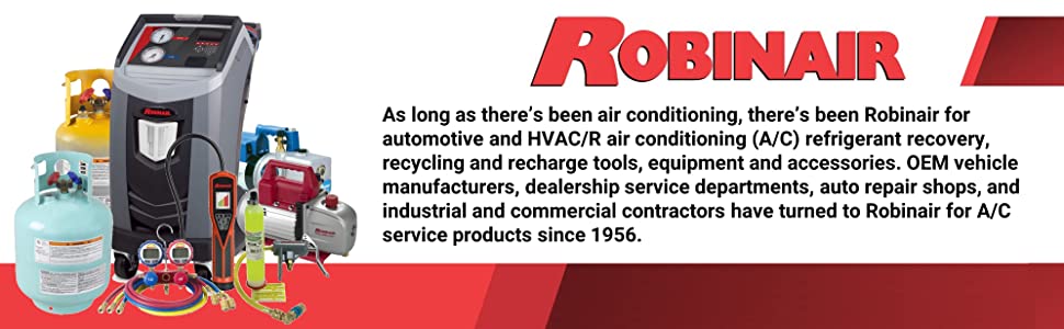 Robinair Automotive Air Conditioning A/C Refrigerant Recovery Recycle Recharge Equipment Accessories