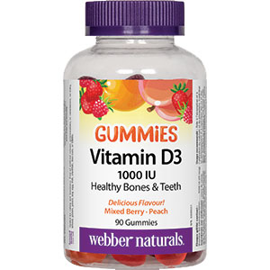Webber Naturals Vitamin D Adult Gummies 1000 IU