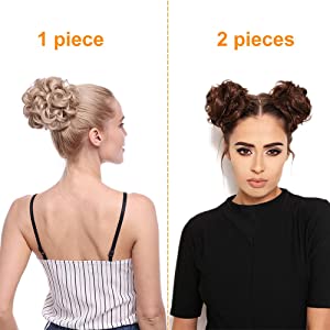 s-noilite hair bun extentions 