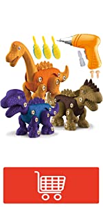 3 Packs Take Apart Dinosaur Toys (Style C)