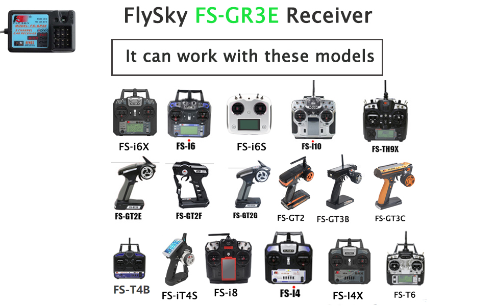 RCmall Flysky Receiver FS-GR3E