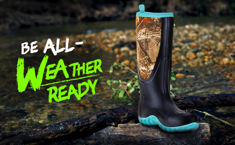 rain boots women hunting