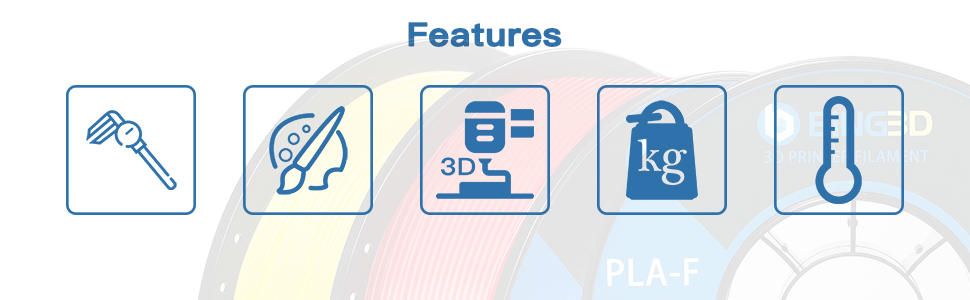 3D PLA printer filament, PLA-AT filament 1.75mm with dimensional accuracy 3D printer consumable