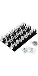 30 Spice Gripper Clips Strips Cabinet Holder - 6 Strips