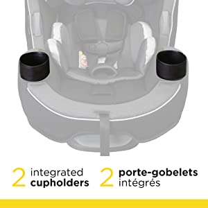2 Integrated Cupholders