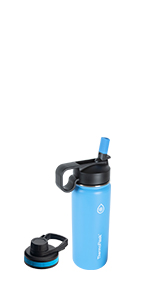 18 oz thermoflask in light blue