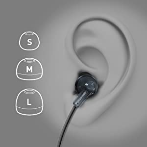 3 earpad options for a custom comfortable fit