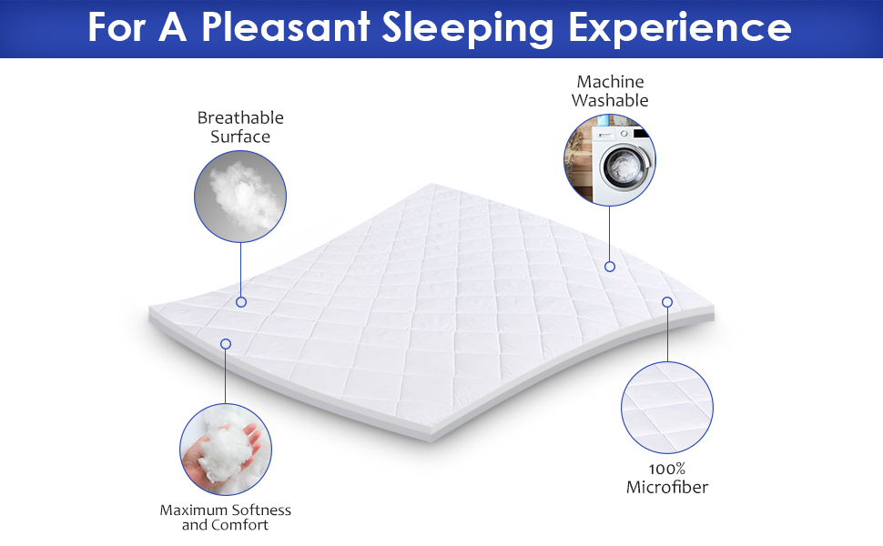 elastic fitted mattress pad