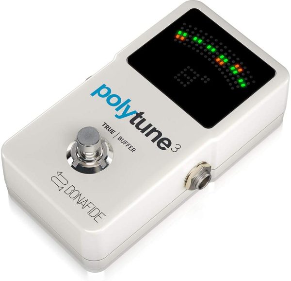 TC Electronics PolyTune 3 Polyphonic LED Guitar Tuner Pedal with Buffer, Multicolored - Image 4