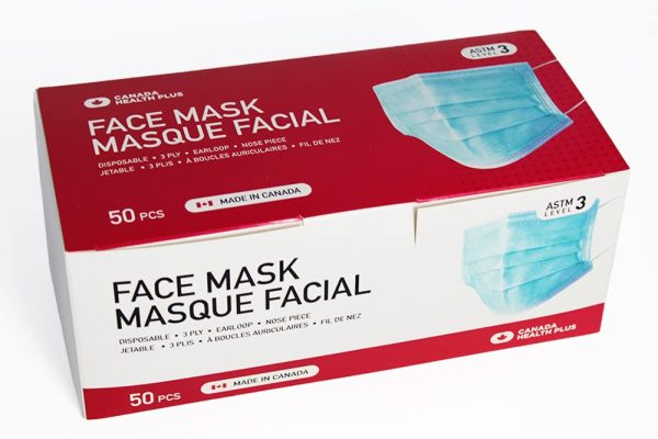 Canada Health Plus Disposable Face Mask Level 3 (Made in Canada)