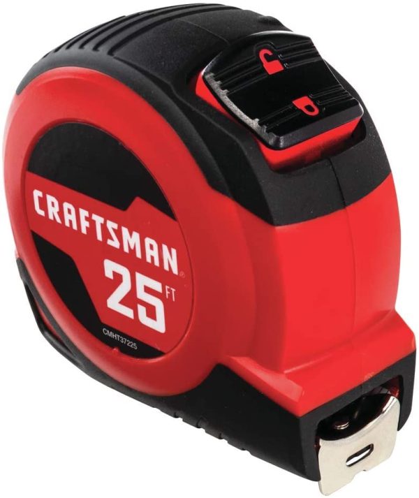 Craftsman Tape Measure, Self-Lock, 25-Foot (CMHT37225S)