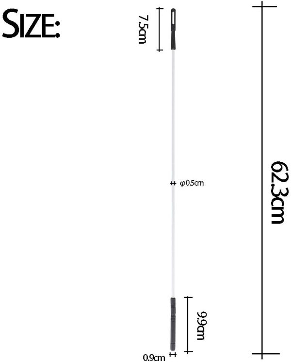 Rookin Trombone Steel Cleaning Rod Stick Plastic Handle Accessory Part - Image 8