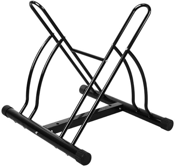 OneTwoFit OT082 Bicycle Stand for 2 Bikes 2 Bike Floor Stand for Bikes Bicycle Bicycle Stand Storage Pack Stand for Indoor and Outdoor Use - Image 5