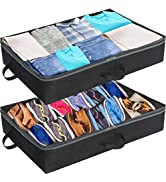 SimpleHouseware Under Bed Storage Bag Organizer - 2-Pack