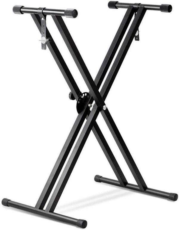 PrimeCables Double-Brace X Musical Classic Keyboard Stand Double X Piano Stands - Image 3