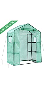 Ohuhu 3 Tiers 6 Shelves Walk-in Greenhouse