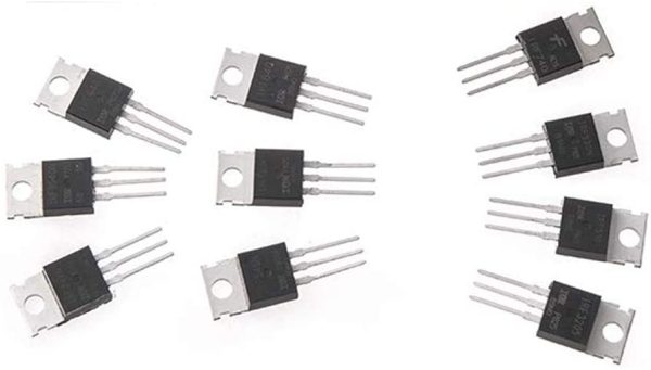 50Pcs 10Types IRF Series Mosfet Transistors Assortment Kit, N Channel Mosfet,Including IRFZ44/510/520/530/540/640/740/840/3205/9540 - Image 2