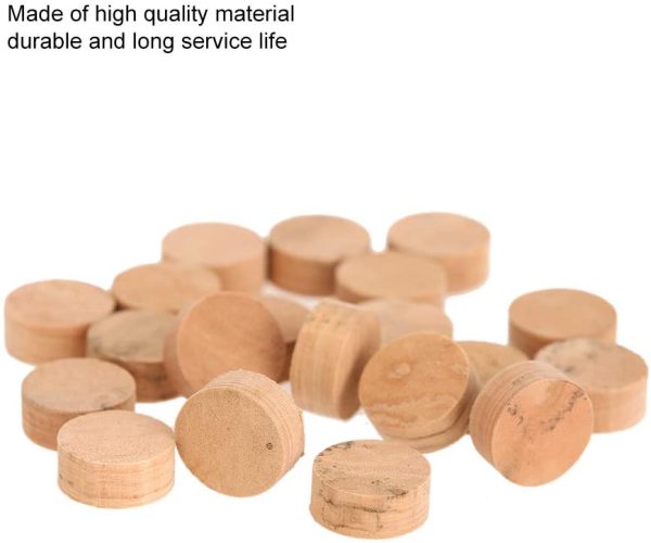 20Pcs Wood Repairing Cork Pads Trumpet Trombone Trumpet Trumpet Spit Valve Cork Trumpet Musical Instruments Repair Replacement Accessories 9.5mm / 0.4in - Image 8