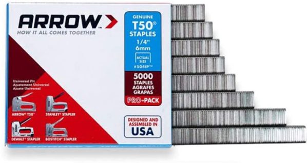 Fastener 504IP 1/4-Inch Genuine T50 Staples, 5,000-Pack - Image 3