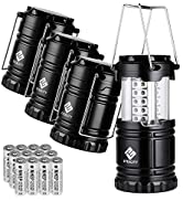 Etekcity Lantern Camping Lantern Battery Powered Lights for Power Outages, Home Emergency, Campin...