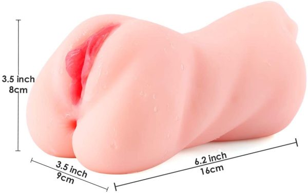 ZEMALIA 3 in 1 Male Masturbator, Pocket Pussy with Realistic Mouth Textured Vagina and Tight Anus, Blow Job Stroker Anal Play Pleasure Sex Toys for Men