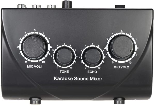 Karaoke Sound Mixer Dual Mic Inputs with Cable - Image 7