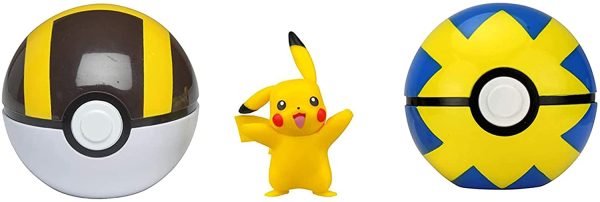 Pokemon Clip 'N' Go Pok?? Ball Belt Set, Wave 5 Ultra Ball, Quick Ball, and 2" Pikachu - Image 3