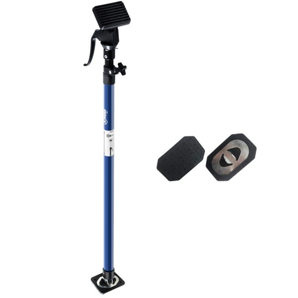 XINQIAO Support Pole, Steel Telescopic Quick Support Rod Adjustable 3rd Hand Support System, Supports up to 154 lbs Construction Tools for Cabinet Jacks Cargo Bars Drywall Support (Blue, Long-1 Rod) - Image 4