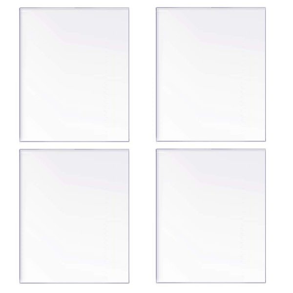 Acrylic Sheet Clear Plexiglass, 4-Pack 5.5?? x 7.5?? Small Panel Thick(1mm), Transparent Plastic Plexi Glass Board with Protective Paper for Signs, DIY Display Projects, Craft - Image 2