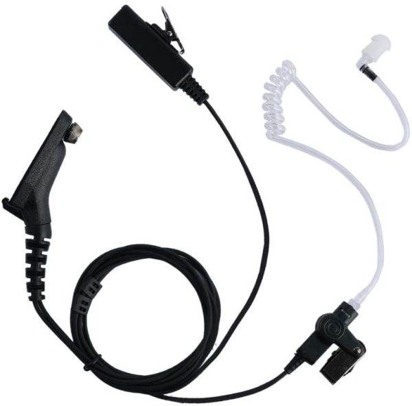 Motorola XPR 7550e Earpiece, 2 Wire Surveillance Kit Headset with PTT Mic for Motorola XPR7550 XPR6550 APX6000 APX4000 APX7000 XPR7580 XPR7580e XPR7350e 6580 6350 Two Way Radio Walkie Talkie - Image 3