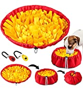 Snuffle Mat for Dog, [Adjustable Size] Diyife Sniffing Feeding Mat for Dog, Dog Puzzle Toys Inter...