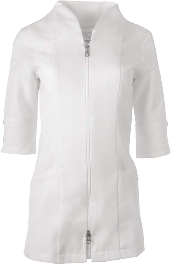 Uniformes S??lect Women??s Lab Coat ?C Made in Canada -Swan Collar 29???? - Image 2